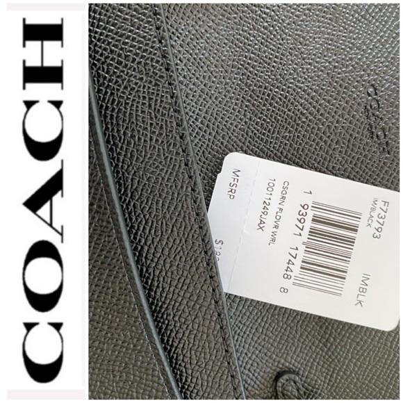 NWT authentic COACH 3 in 1 leather purse black - Picture 7 of 9